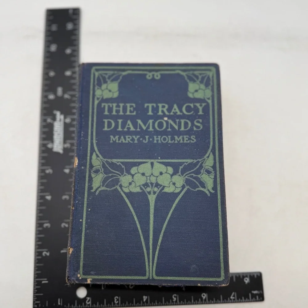 The Tracy Diamonds Mary J Holmes 1899 Antique Hardcover Dillingham Art Nouveau